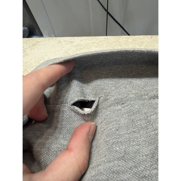 Nike Court Polo Shirt Mens XL Gray Tennis Dri-Fit Athletic Short Sleeve - Picture 3 of 7